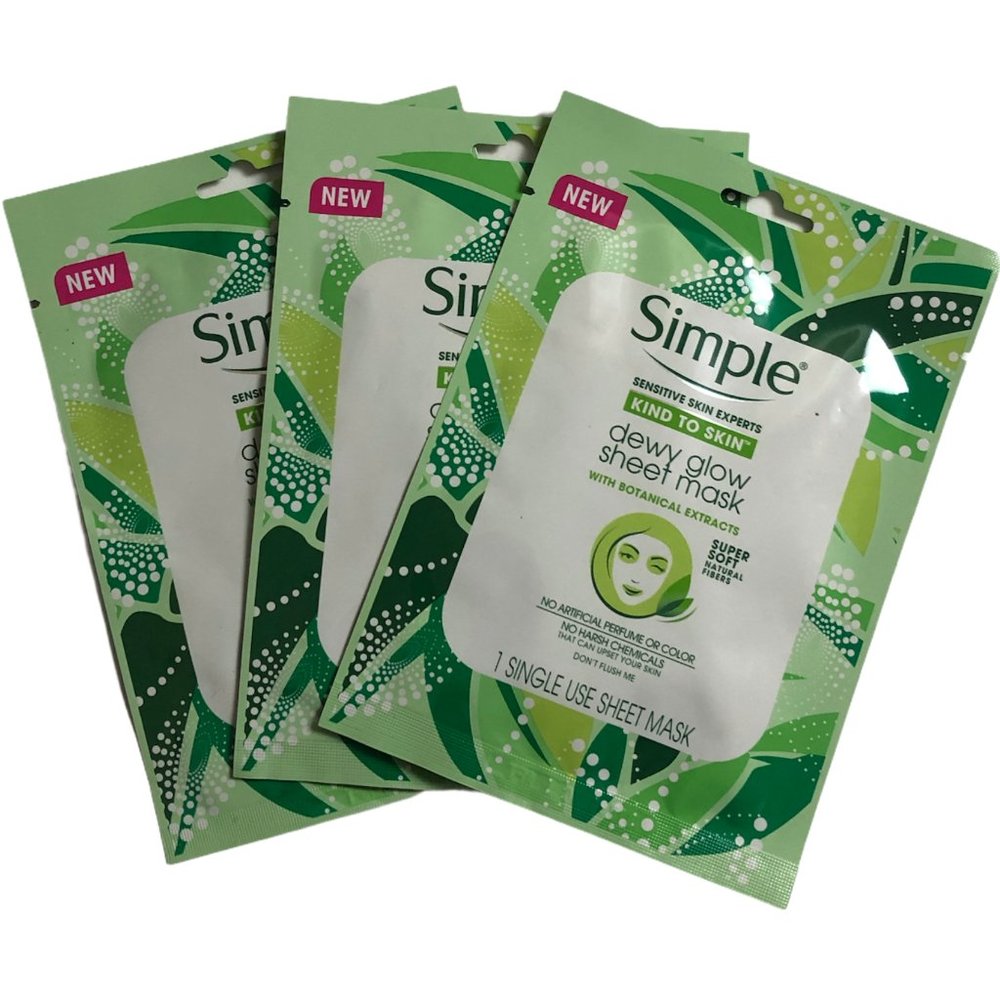 Simple Kind To Skin Dewy Glow Sheet Mask